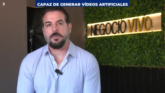 David Ríos en Informativos Telecinco, reportaje sobre Sora